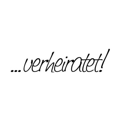 Schriftstempel - Stempel "...verheiratet!" | 1800602 / EAN:4011643845749