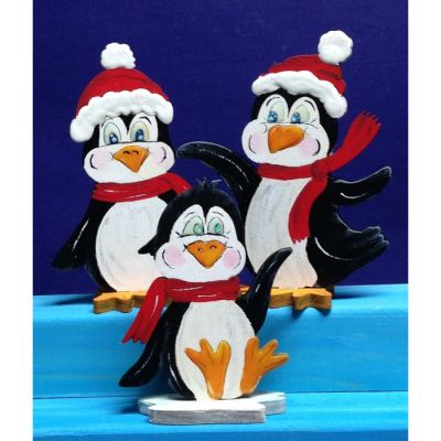 10cm - 5er Set Pinguine zum hinstellen 7cm, 10cm oder 15cm | PIH8910SB / EAN:4251267123940