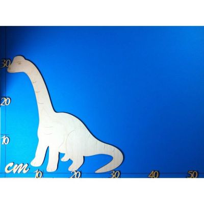 250mm Türschild - Holz DINOSAURIER DIPLODOCUS 80mm - 300mm | DSH46.. / EAN:4250382850274