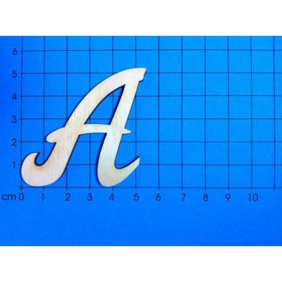 & Und Zeichen - Holzbuchstaben 50mm in Schreibschrift Großbuchstaben | ACH05G-A / EAN:4250382852773