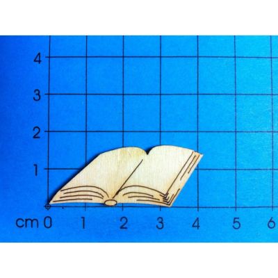 Buch aufgeschlagen 50 mm - Holzteil-Buch aufgeschlagen oder geschlossen | GBH6004