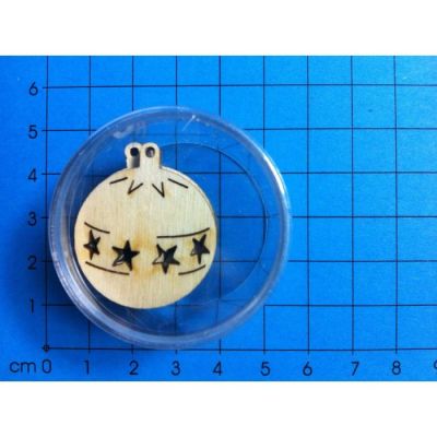 Christbaumkugel 30mm 6 Stück in der Dose | WSH64D03 / EAN:4250382837183