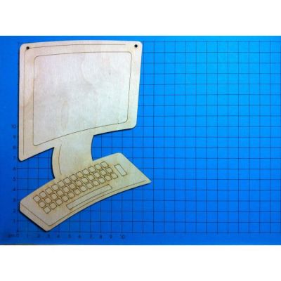 Computer 180 mm Türschild mit 2 Löchern | PCH3418 / EAN:4250382850236