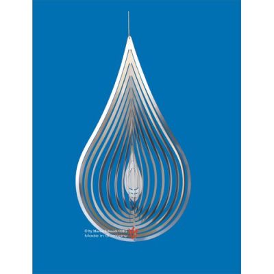 Spirale 12732 Edelstahl Tropfen 177 mm Hochglanz poliert Windspiel | 12732