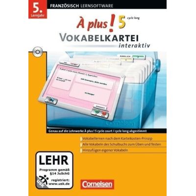 A plus! Vokabelkartei Französisch interaktiv 5. Lernjahr | 297127jak / EAN:9783065200653