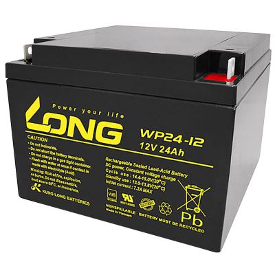 Bleiakku KUNG LONG "WP24-12", VdS, 12V, 24Ah, 166x175x125mm | 1300554ett