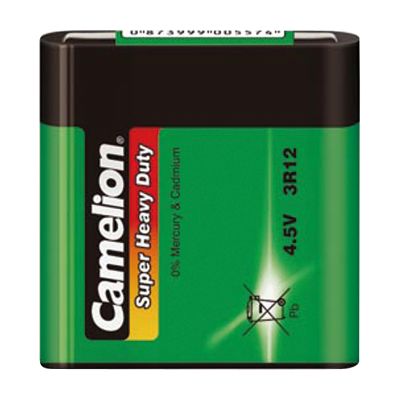 Flachbatterie CAMELION Super Heavy Duty 4,5 V, Typ 3R12 | 1300228ett / EAN:4260033156372