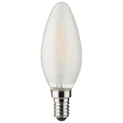 LED Filament Kerzenlampe, E14, 4W, 470lm, 2700K, warmweiß, matt, 3er Set | 1451885ett / EAN:4018412336231