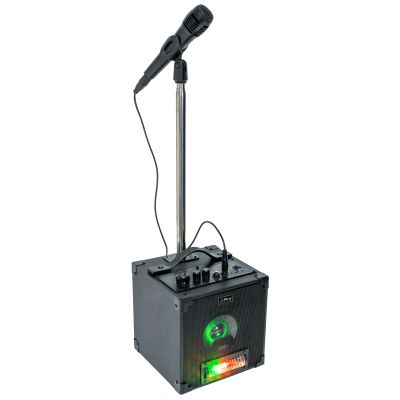 Mobile Beschallungsanlage PARTY "SINGER" Bluetooth, Mikrofon, LED-Effekt | 1800074ett / EAN:5420047138132