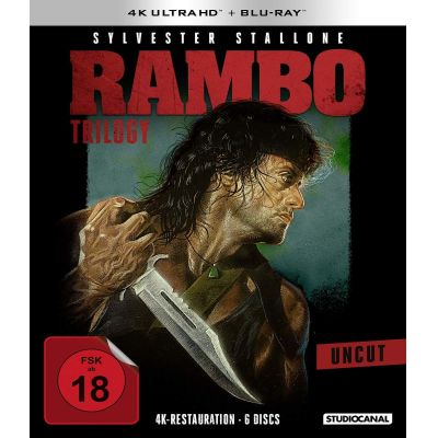 Rambo Trilogy / Uncut / 4K Ultra HD 3 BR4K + 3 BRs  | 559016jak / EAN:4006680091358