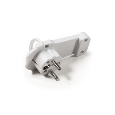 Schutzkontakt-Winkelstecker McPower extra flach, Handgriff, Zugentlastung | 1300480ett / EAN:4250967329928