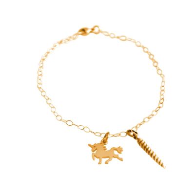 GEMSHINE Armband mit Einhorn und Horn | 11613051drops/gem