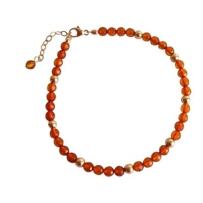 Gemshine - Damen - Armband - Vergoldet - Bernstein - Gelb - Orange | 11612584drops/gem