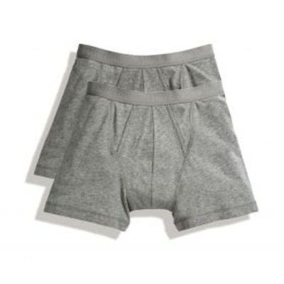 Herrenshorts Shorty (2er Pack) Light Grey Marl S | 11493554jak