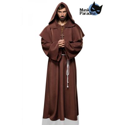 Mönchkostüm: Monk braun Größe XL-2XL | 80111atixo1