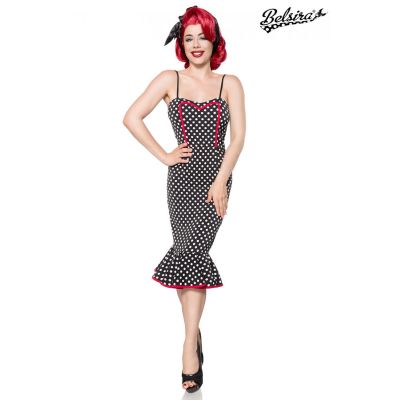 Retro Kleid,schwarz/weiß Größe 3XL | 50082atixo7