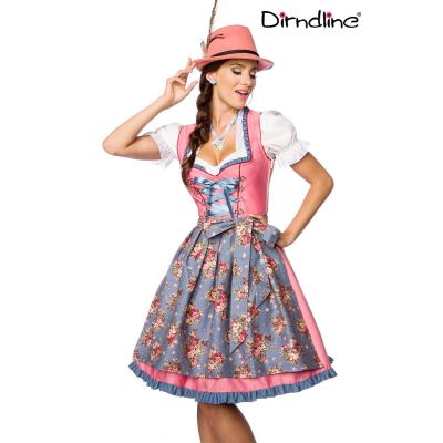 Verträumtes Dirndl mit Denim,rosa/blau Größe 3XL | 70030atixo5