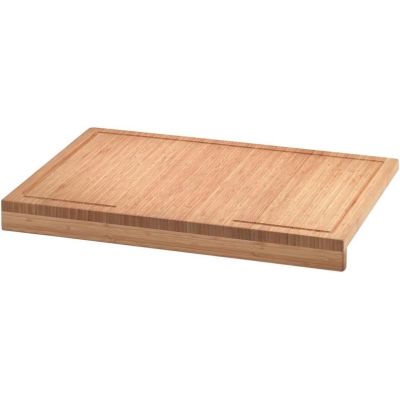 axentia Holzbrett 56x5x38cm braun Bambus Saftrille Schneidebrett Küchenbrett | 19076 / EAN:4005437824553