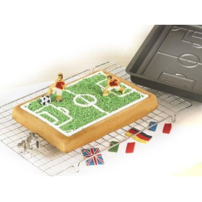 Backform Fußballfeld Kuchenform Teigform Förmchen Kuchen Fußball Teig | 1396 / EAN:4026883212251