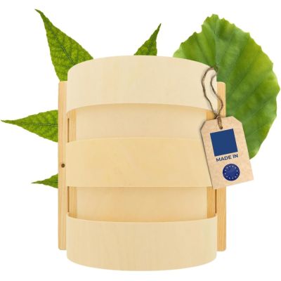 Hofmeister Lampenschirm Sauna halbrund 20 cm Saunalampe Blendschirm Holz Lampe | 16608 / EAN:4260140524965