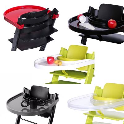 Playtray Tisch für den Stokke Tripp Trapp schwarz weiß rot transparent grau Hochstuhl Kinderstuhl anthrazit | 6324