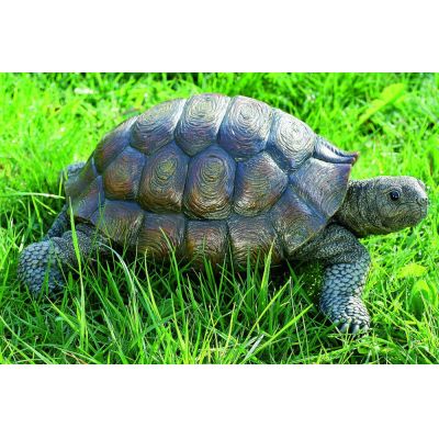 Schildkröte Kunstharz 34 cm Gartendeko Gartenfigur Tierfigur Gartentier Tier Landschildkröte Garten | 3535 / EAN:4020606518286