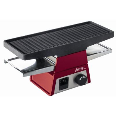 Spring Tischgrill heißer Stein Grill Grillplatte Raclette2+ rot Basisgerät | 1682 / EAN:7640116141803